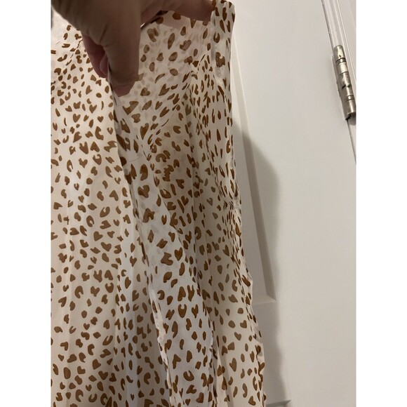 Three Mermaids Leopard Swimsuit Cover Up Layered Chiffon V Neck One Size Fit All - Picture 5 of 6